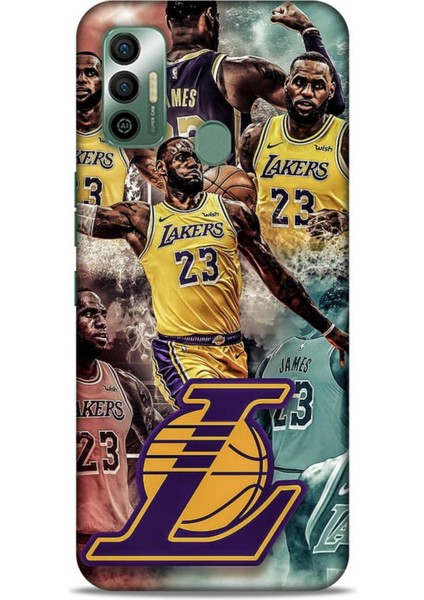 Tecno Spark 7t Kılıf Basketbolcular 17 Lebron 23 Lakers Yumuşak Kılıf