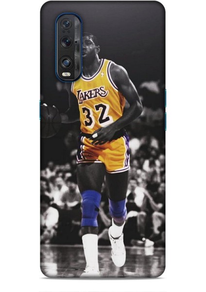 Oppo Find X2 Kılıf Basketbolcular 20 Lakers 32 Renkli Kılıf