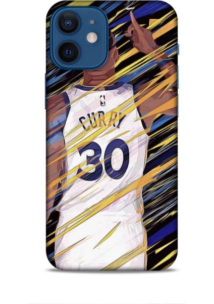 Apple iPhone 12 Mini Kılıf Basketbolcular 14 Curry 30 Cover Kılıf