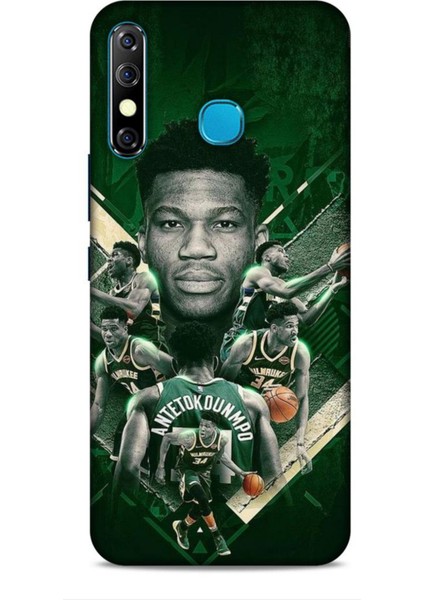 Infinix Zero 8 Kılıf Basketbolcular 15 Antetokounmpo Kalın Silikon