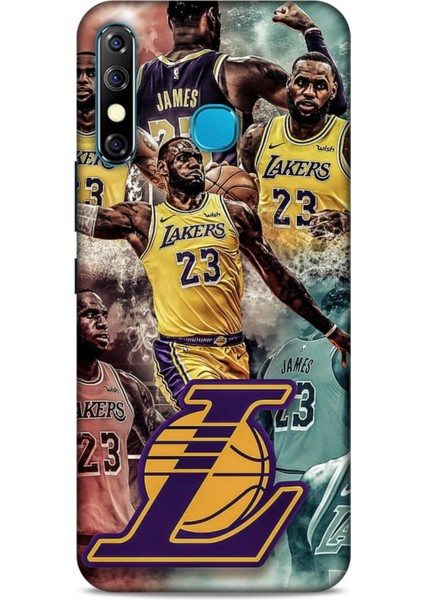 Infinix Zero 8 Kılıf Basketbolcular 17 Lebron 23 Lakers Yumuşak Kılıf