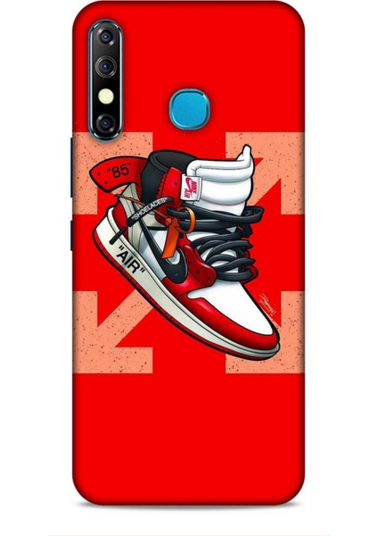 Infinix Zero 8 Kılıf Basketbolcular 2 Air 85 Kırmızı Kapak