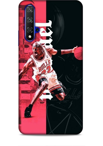 Honor 90 Kılıf Basketbolcular 5 Jordan Bulls Beyaz Koruma Kılıfı