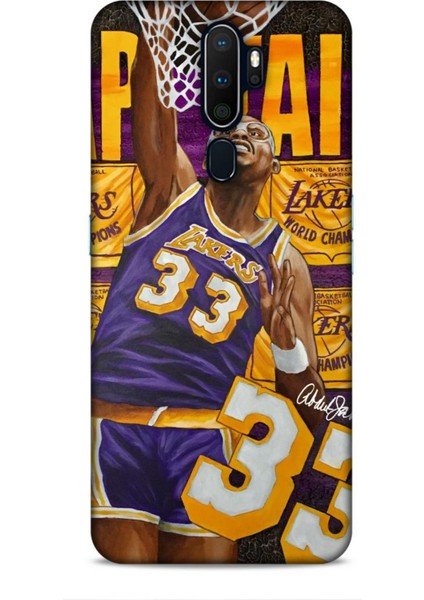 Oppo A5 2020 Kılıf Basketbolcular 23 Lakers 33 Jabbar Telefon Kabı