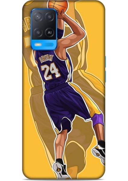 Oppo A54 Kılıf Basketbolcular 9 Kobe Bryant 24 Mor Uv Kılıf