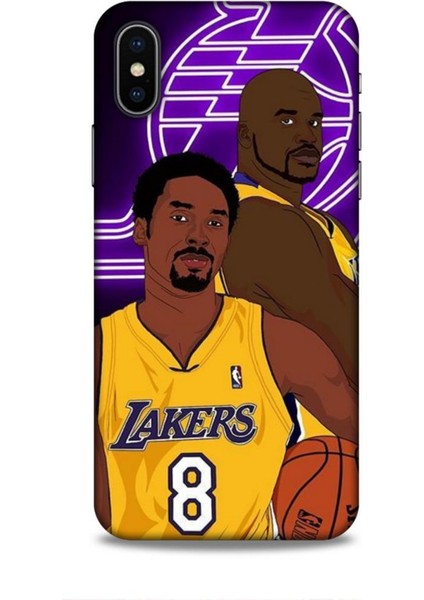 Apple iPhone x Kılıf Basketbolcular 25 Kobe Soyulmayan Kılıf