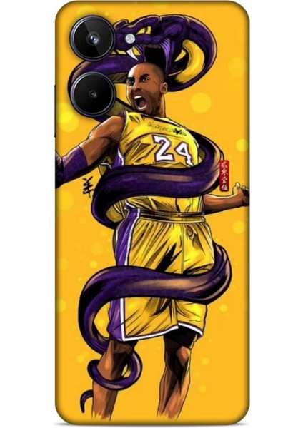 Realme 10 Kılıf Basketbolcular 6 Kobe 24 Sarı Koruyucu Kapak