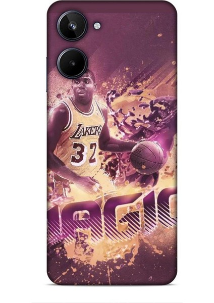 Realme 10 Kılıf Basketbolcular 21 Magic Johnson Darbe Önleyici Kapak