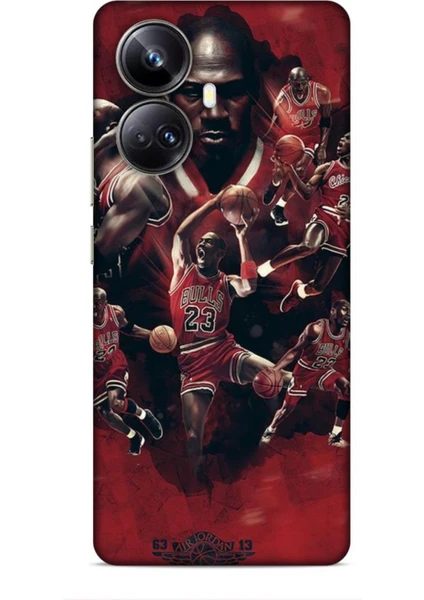 Realme 10 Pro Plus Kılıf Basketbolcular 12 Bulls 23 Tasarım Kılıf