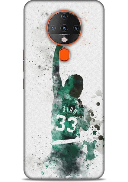 Tecno Spark 6 Go Kılıf Basketbolcular 28 Bird 33 Beyaz Yeşil Iz Bırakmayan Kılıf