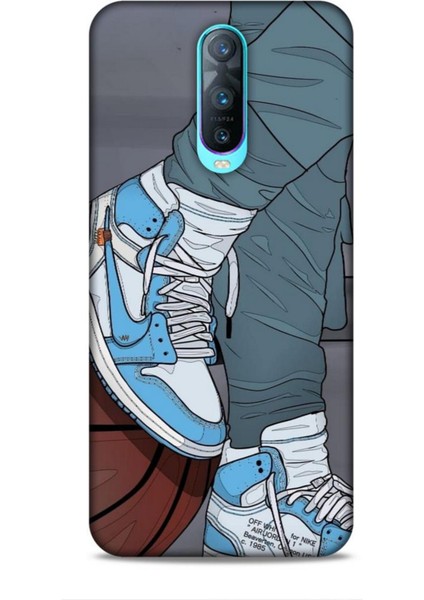 Oppo RX17 Pro Kılıf Basketbolcular 3 Ayakkabı Mavi Arka Kapak