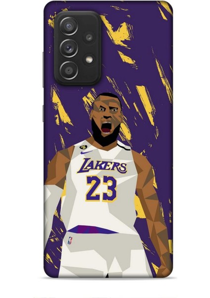 Samsung Galaxy A52S Kılıf Basketbolcular 18 Lebron James Nba Parlak Kılıf