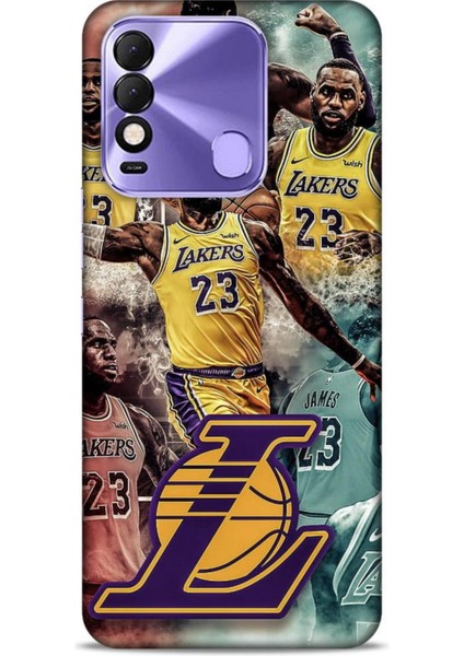 Tecno Spark 8c Kılıf Basketbolcular 17 Lebron 23 Lakers Yumuşak Kılıf