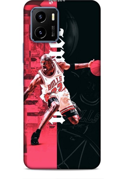 Vivo Y15S Kılıf Basketbolcular 5 Jordan Bulls Beyaz Koruma Kılıfı