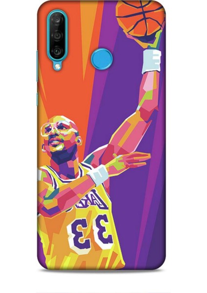 Huawei P30 Lite Kılıf Basketbolcular 22 Kareem Abdul Jabbar Kap