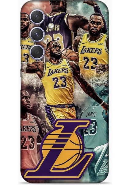 Samsung Galaxy A54 5g Kılıf Basketbolcular 17 Lebron 23 Lakers Yumuşak Kılıf