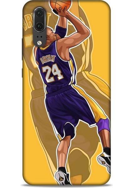 Huawei P20 Kılıf Basketbolcular 9 Kobe Bryant 24 Mor Uv Kılıf