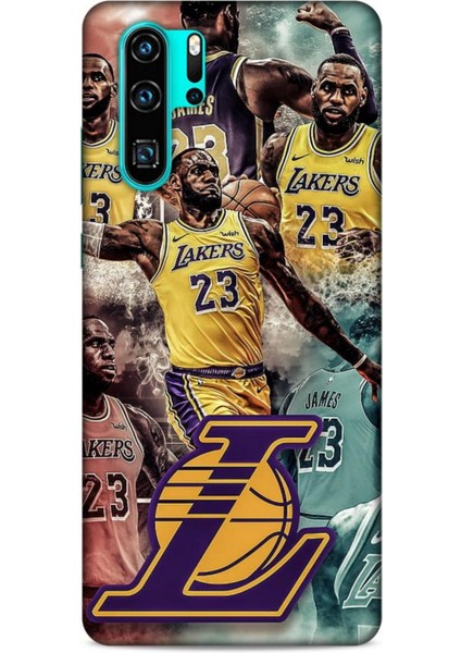 Huawei P30 Pro Kılıf Basketbolcular 17 Lebron 23 Lakers Yumuşak Kılıf