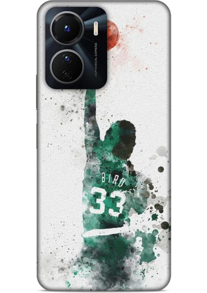 Vivo Y16 Kılıf Basketbolcular 28 Bird 33 Beyaz Yeşil Iz Bırakmayan Kılıf