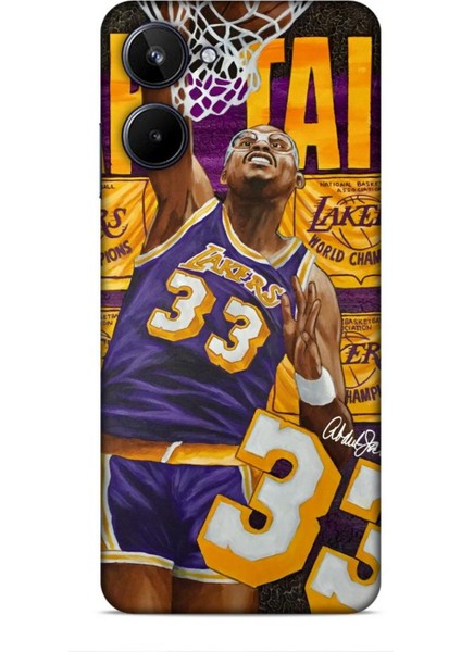 Realme 10 Kılıf Basketbolcular 23 Lakers 33 Jabbar Telefon Kabı