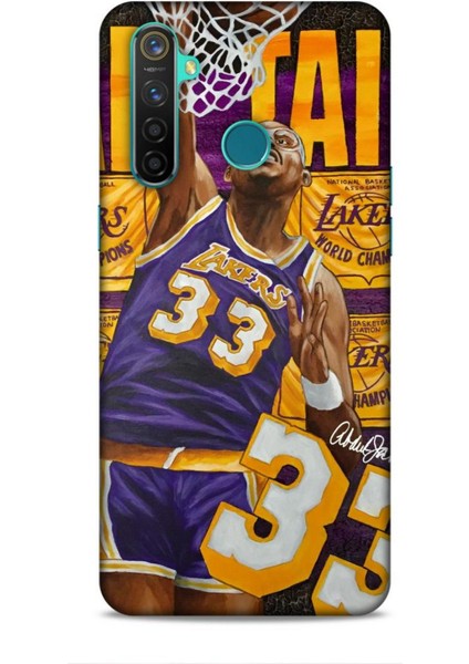 Realme 5 Pro Kılıf Basketbolcular 23 Lakers 33 Jabbar Telefon Kabı