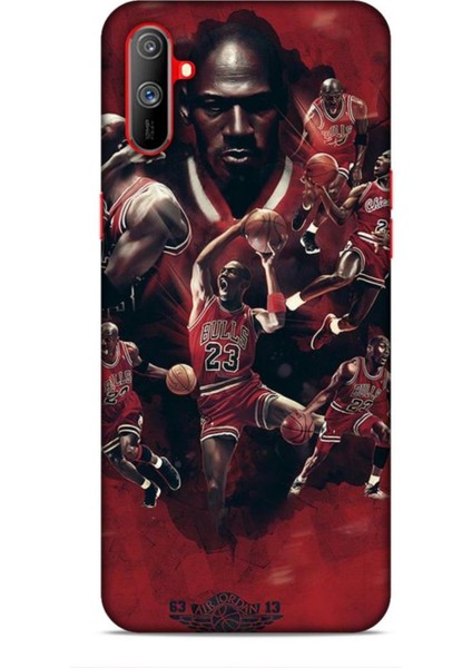 Realme C3 Kılıf Basketbolcular 12 Bulls 23 Tasarım Kılıf