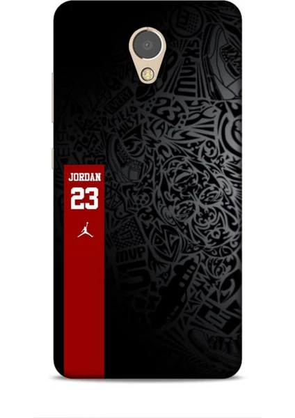 Lenovo P2 Kılıf Basketbolcular 4 Jordan 23 Siyah Kırmızı Silikon Kılıf