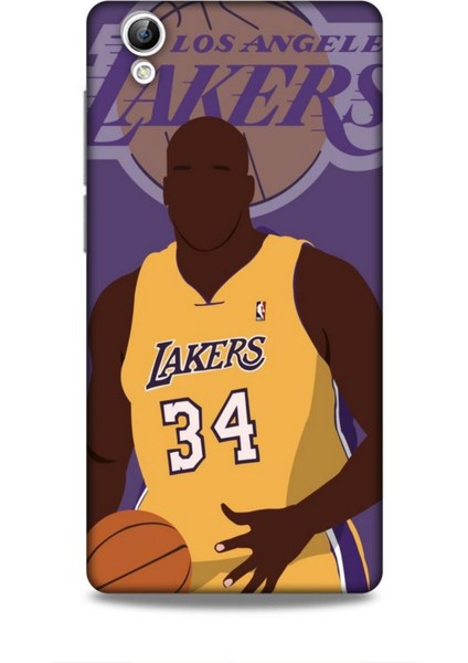 Vivo Y51 Kılıf Basketbolcular 24 Lakers Kahverengi Darbe Emici Kılıf