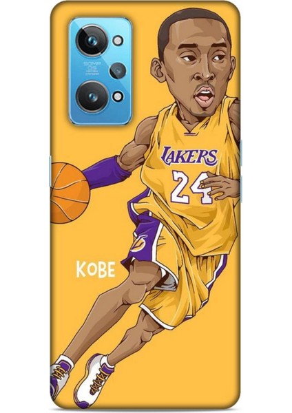 Realme Gt2 Kılıf Basketbolcular 10 Laker 24 Mor Sarı Full Hd Kılıf