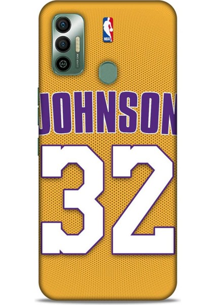 Tecno Spark 7t Kılıf Basketbolcular 19 Johnson 32 Tam Koruma Kılıf
