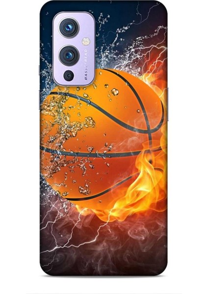 Oneplus 9 Kılıf Basketbolcular 30 Basketbol Topu Kenarları Şeffaf Kapak