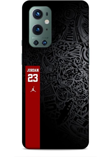 Oneplus 9 Pro Kılıf Basketbolcular 4 Jordan 23 Siyah Kırmızı Silikon Kılıf
