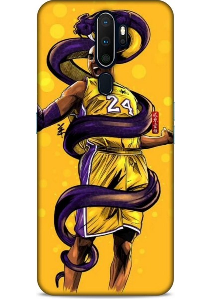 Oppo A5 2020 Kılıf Basketbolcular 6 Kobe 24 Sarı Koruyucu Kapak