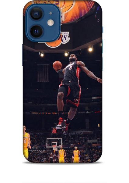 Apple iPhone 12 Mini Kılıf Basketbolcular 16 Lebron James Hediyelik Kılıf