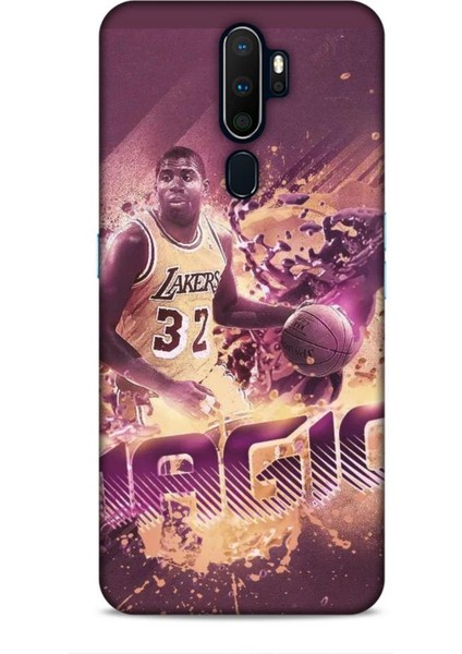 Oppo A5 2020 Kılıf Basketbolcular 21 Magic Johnson Darbe Önleyici Kapak