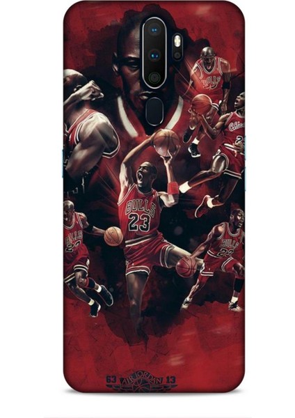 Oppo A9 2020 Kılıf Basketbolcular 12 Bulls 23 Tasarım Kılıf