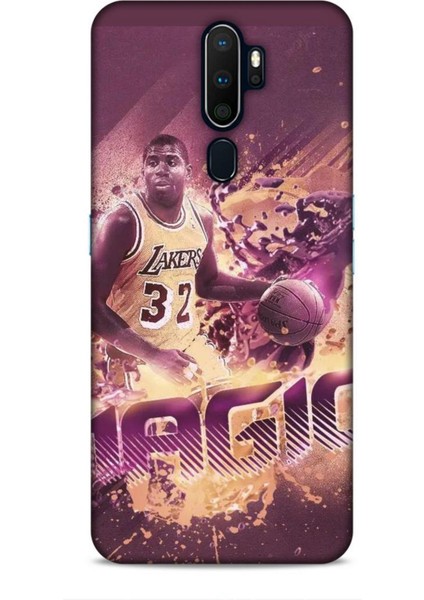 Oppo A9 2020 Kılıf Basketbolcular 21 Magic Johnson Darbe Önleyici Kapak