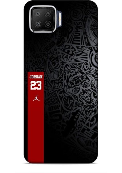Oppo A73 Kılıf Basketbolcular 4 Jordan 23 Siyah Kırmızı Silikon Kılıf