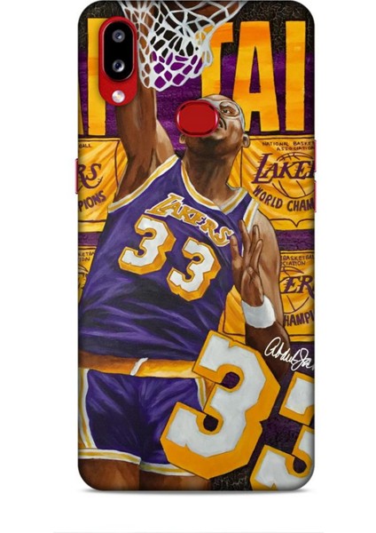 Samsung Galaxy A10S Kılıf Basketbolcular 23 Lakers 33 Jabbar Telefon Kabı