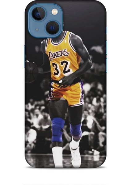 Apple iPhone 13 Mini Kılıf Basketbolcular 20 Lakers 32 Renkli Kılıf