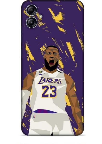 Samsung Galaxy A04E Kılıf Basketbolcular 18 Lebron James Nba Parlak Kılıf