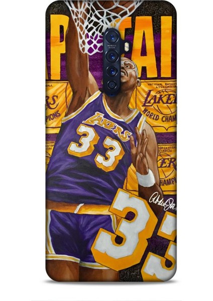 Oppo Reno 2 Kılıf Basketbolcular 23 Lakers 33 Jabbar Telefon Kabı