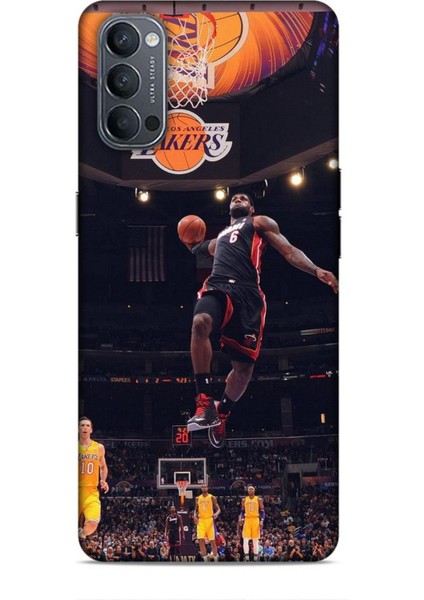 Oppo Reno 4 Kılıf Basketbolcular 16 Lebron James Hediyelik Kılıf