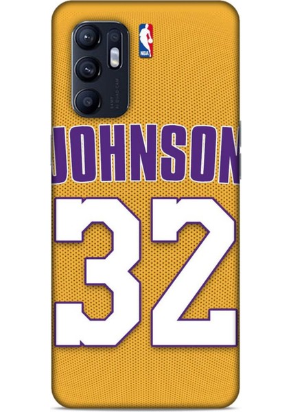 Oppo Reno 6 Kılıf Basketbolcular 19 Johnson 32 Tam Koruma Kılıf