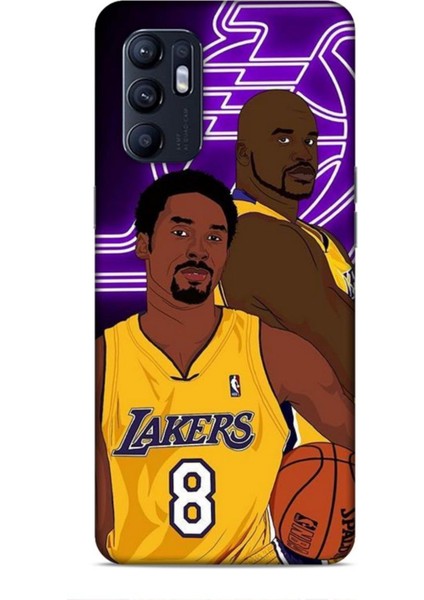 Oppo Reno 6 Kılıf Basketbolcular 25 Kobe Soyulmayan Kılıf