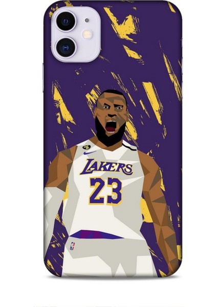 Apple iPhone 11 Kılıf Basketbolcular 18 Lebron James Nba Parlak Kılıf