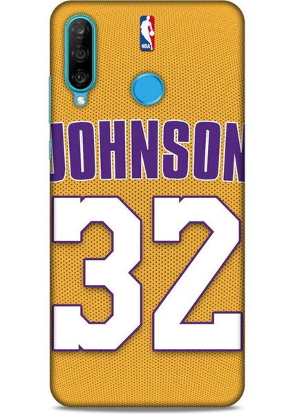 Huawei P30 Lite Kılıf Basketbolcular 19 Johnson 32 Tam Koruma Kılıf