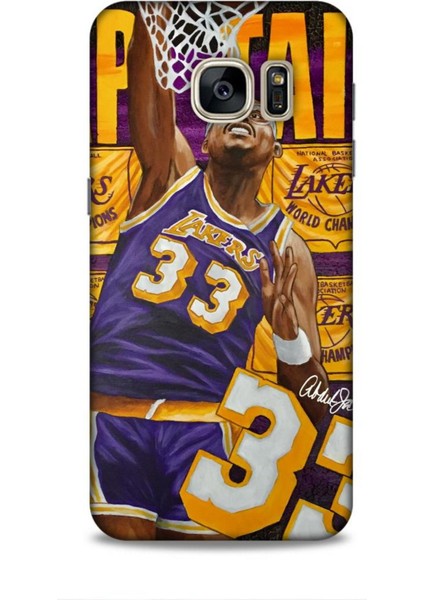 Samsung Galaxy S7 Kılıf Basketbolcular 23 Lakers 33 Jabbar Telefon Kabı
