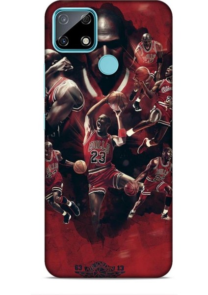 Realme C25 Kılıf Basketbolcular 12 Bulls 23 Tasarım Kılıf