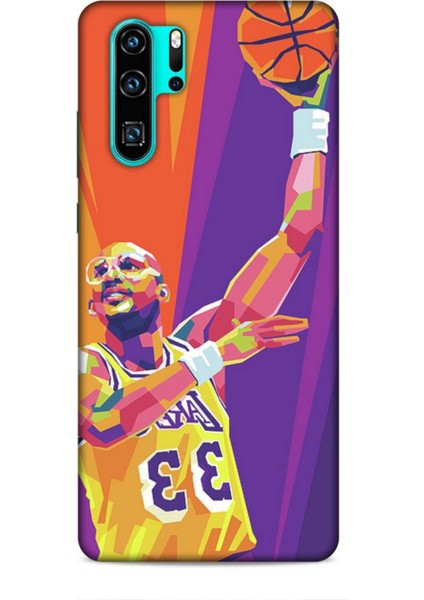 Huawei P30 Pro Kılıf Basketbolcular 22 Kareem Abdul Jabbar Kap